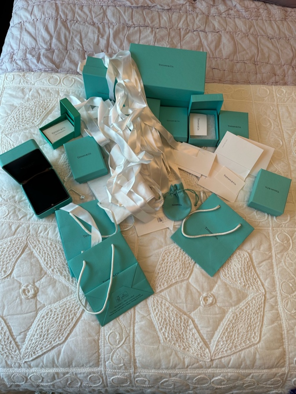 Tiffany & Co. Robin's Egg Blue Jewelry Packaging Collection